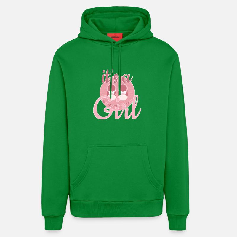 Cadeau Bébé Fille - Sweat à capuche bio décontracté fabriqué en UE - City Green