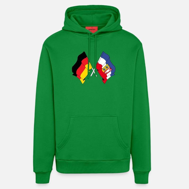 Drapeau de l’Allemagne, Schleswig Holstein - Sweat à capuche bio décontracté fabriqué en UE - City Green