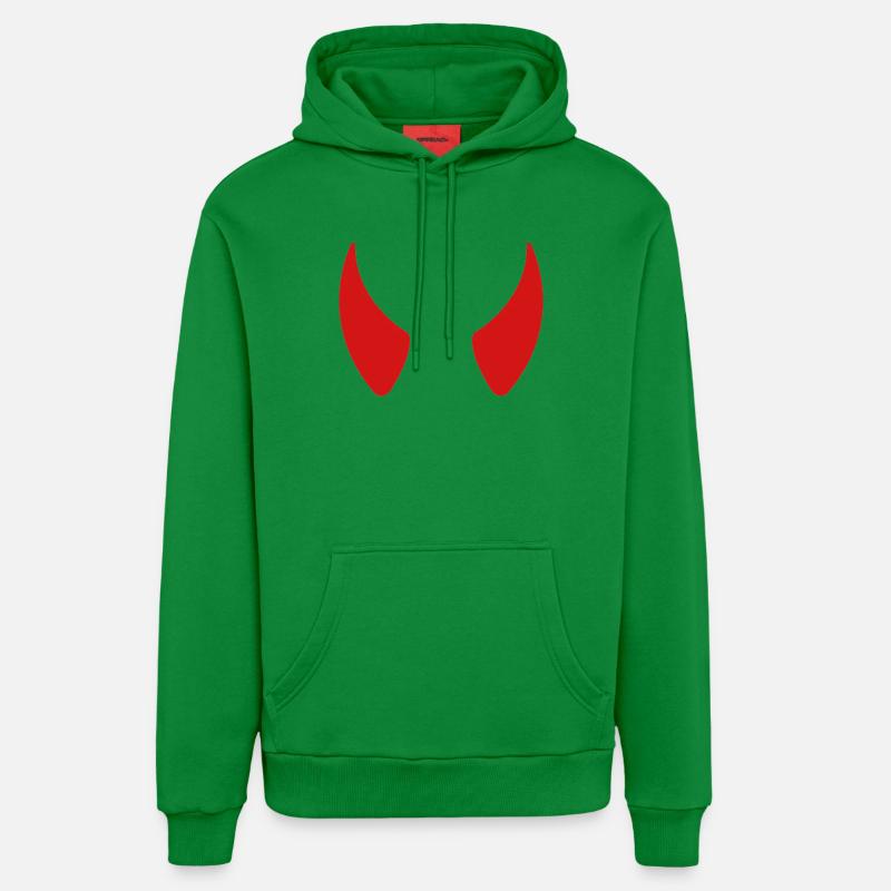 Cornes du diable - Sweat à capuche bio décontracté fabriqué en UE - City Green