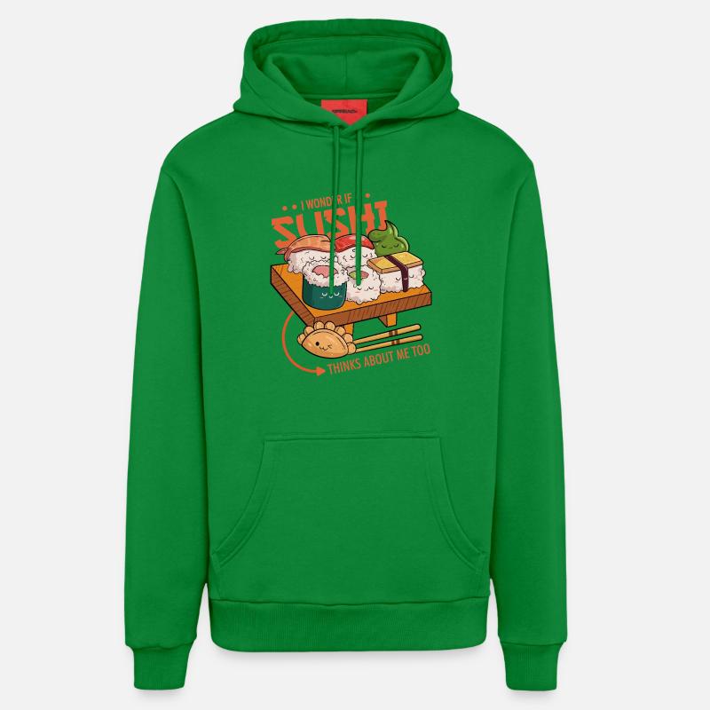 Amis du sushi - Sweat à capuche bio décontracté fabriqué en UE - City Green
