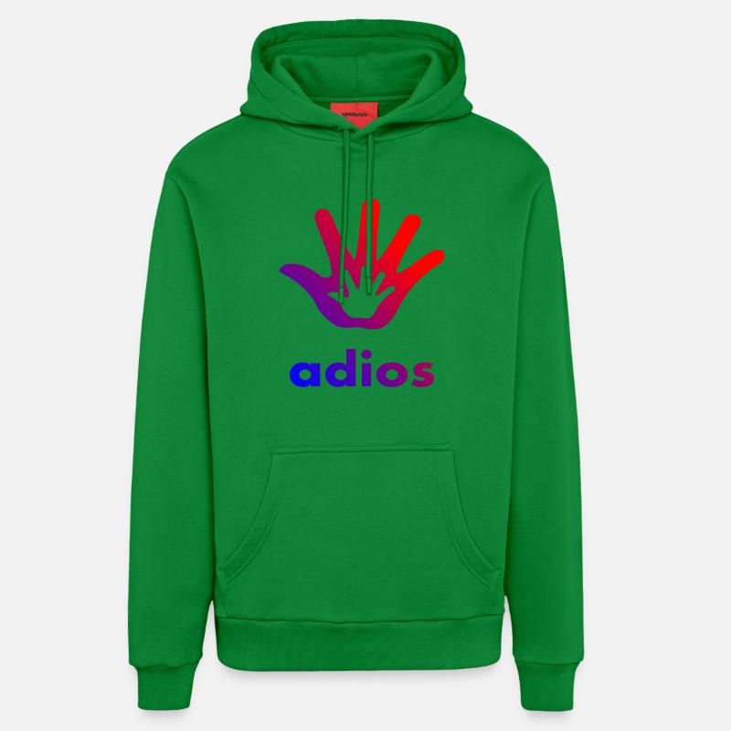 Main Adios - Sweat à capuche bio décontracté fabriqué en UE - City Green