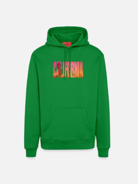 california - Organic Relaxed Hoodie Made in EU - City Green