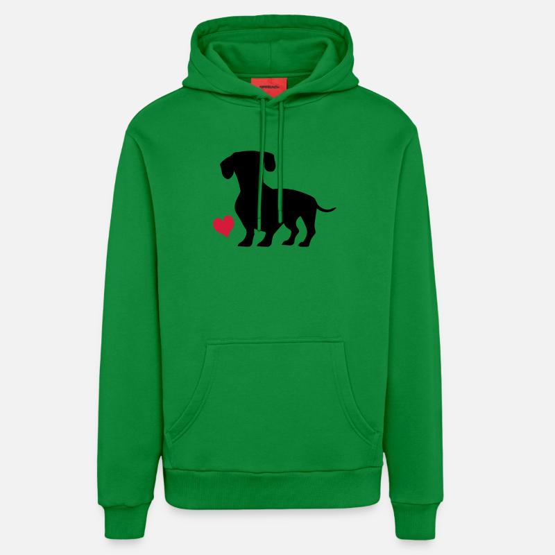 Dackel - Sweat à capuche bio décontracté fabriqué en UE - City Green