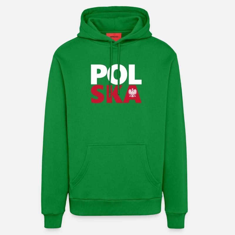 Pologne - Sweat à capuche bio décontracté fabriqué en UE - City Green