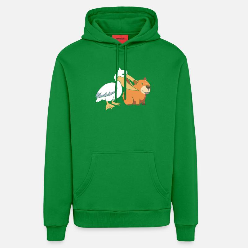 Capybara Capibara - Sweat à capuche bio décontracté fabriqué en UE - City Green