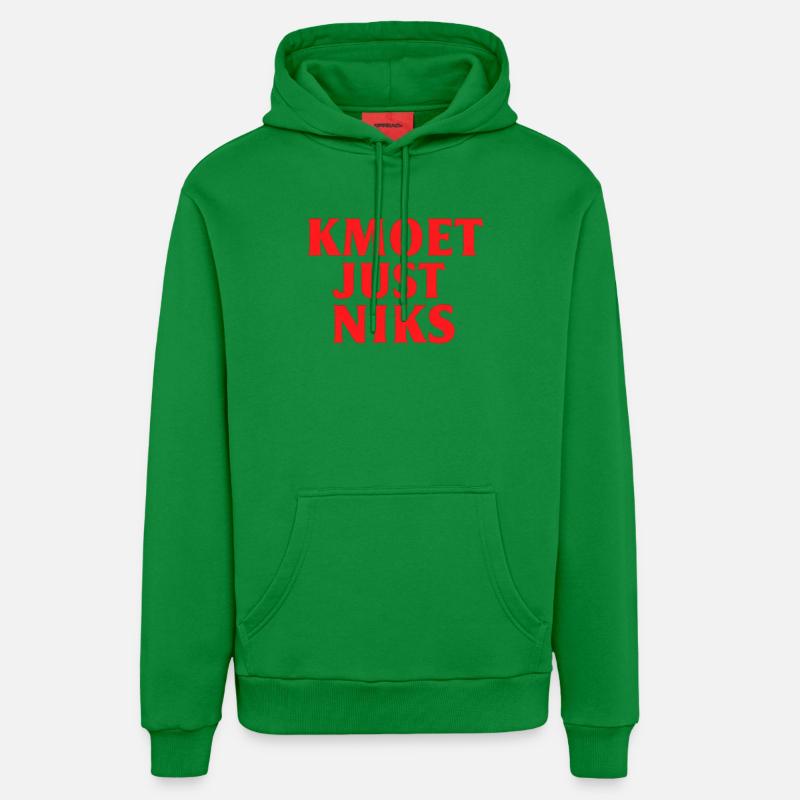 Kmoet just nothing, Dialecte anversois Chemises - Sweat à capuche bio décontracté fabriqué en UE - City Green