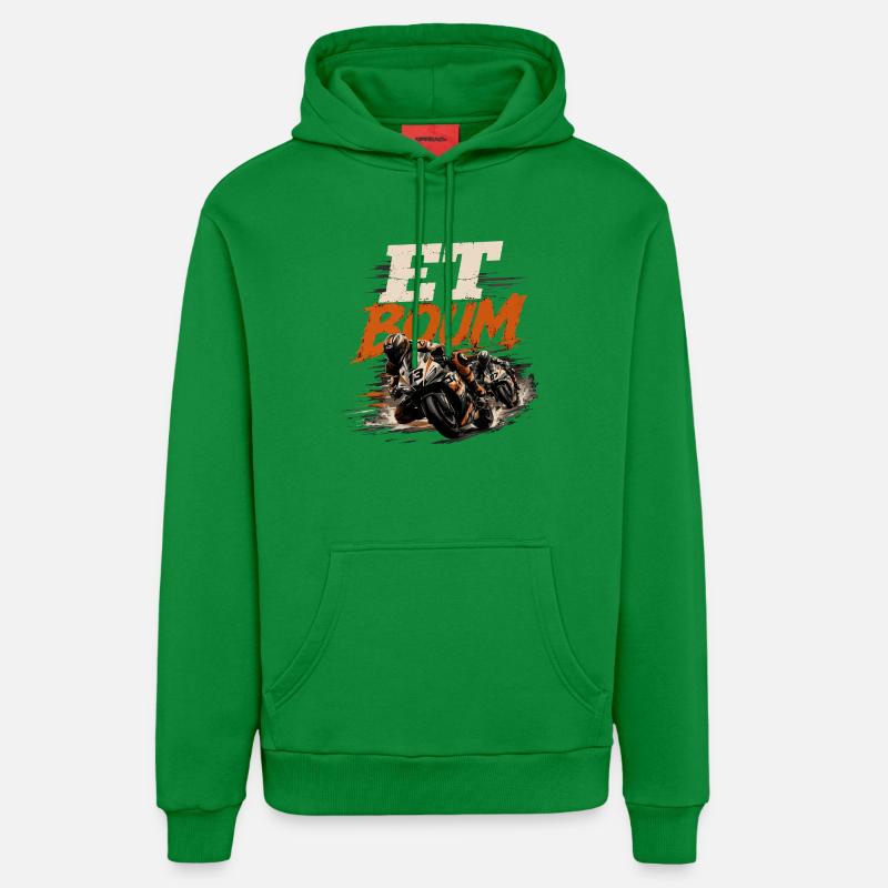 ET BOUM - Sweat à capuche bio décontracté fabriqué en UE - City Green