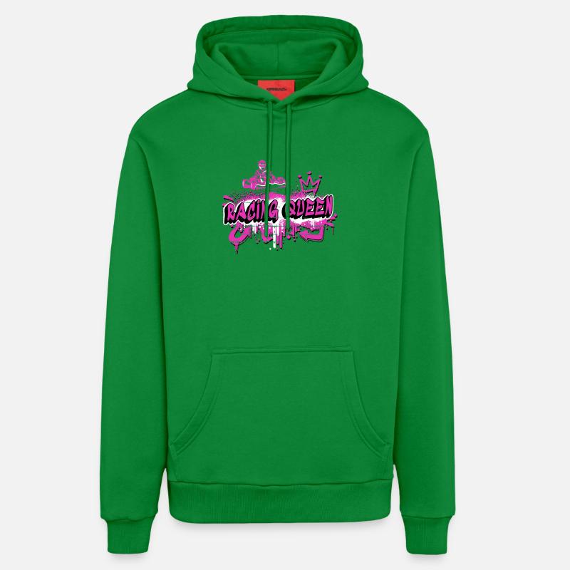 Conception de kart Racing Queen - Sweat à capuche bio décontracté fabriqué en UE - City Green