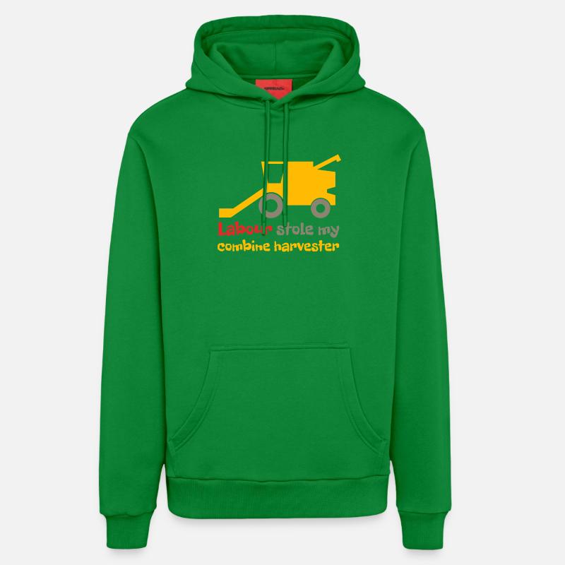 Les ouvriers ont volé ma moissonneuse-batteuse - Sweat à capuche bio décontracté fabriqué en UE - City Green