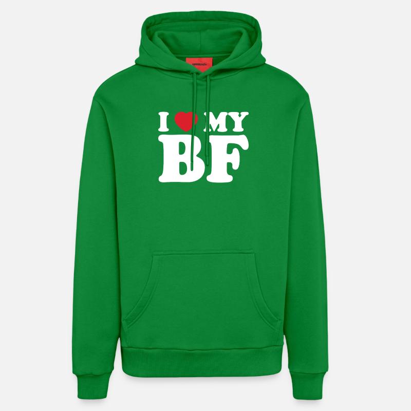 I Heart My BE Tee - Sweat à capuche bio décontracté fabriqué en UE - City Green