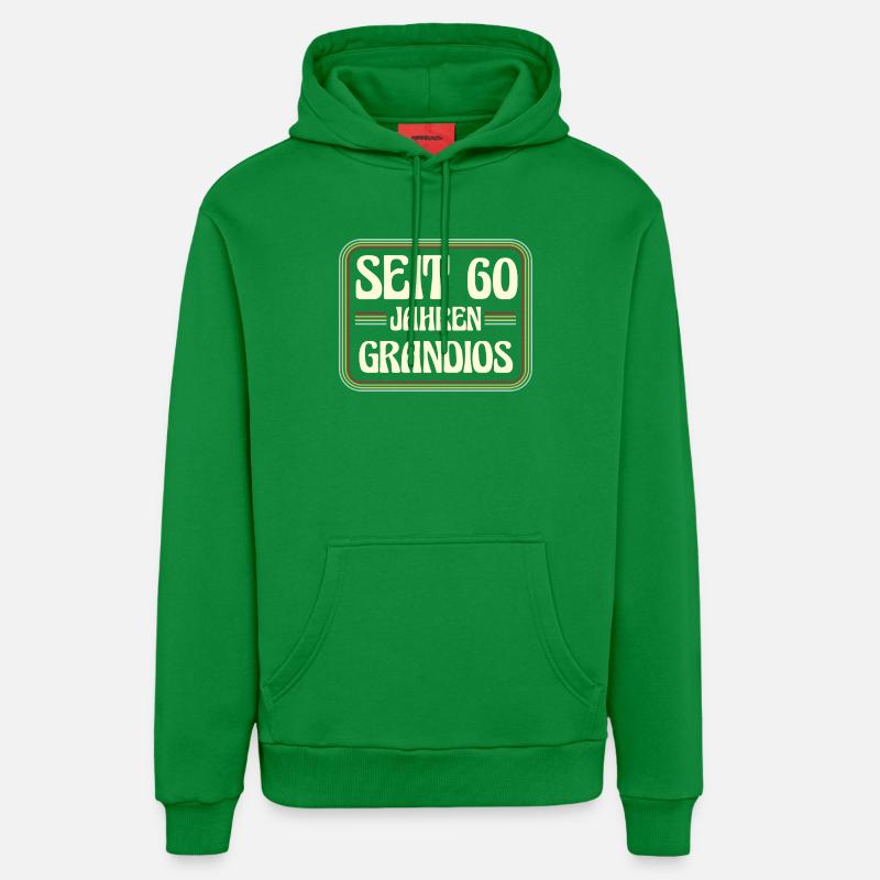 60 ans Anniversaire 60 - Sweat à capuche bio décontracté fabriqué en UE - City Green