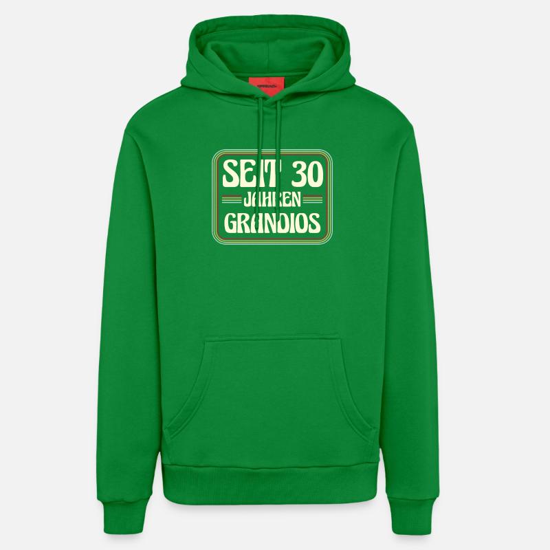 30 ans Anniversaire 30 - Sweat à capuche bio décontracté fabriqué en UE - City Green