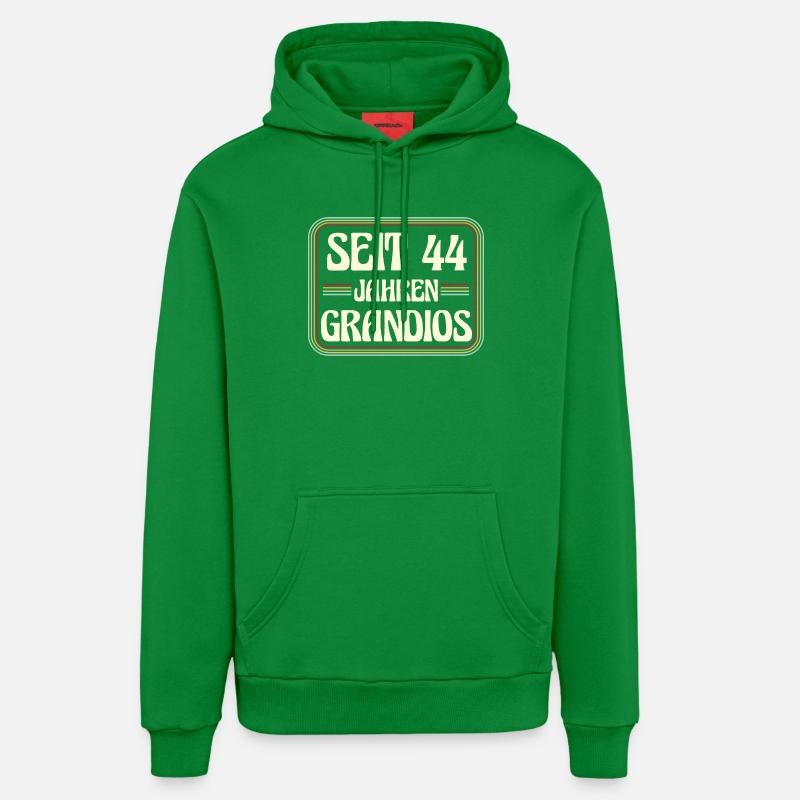 44 ans Anniversaire 44e anniversaire - Sweat à capuche bio décontracté fabriqué en UE - City Green