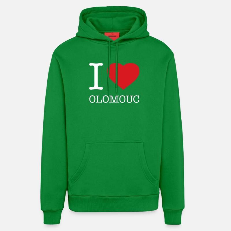 J’ADORE OLOMOUC - Sweat à capuche bio décontracté fabriqué en UE - City Green