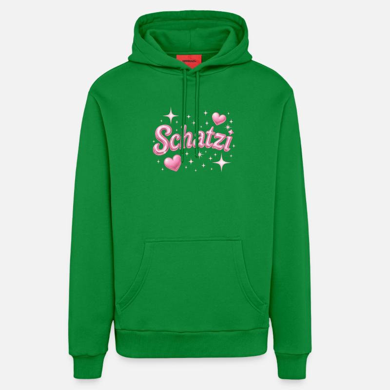 schatzi / Y2K Style - Sweat à capuche bio décontracté fabriqué en UE - City Green