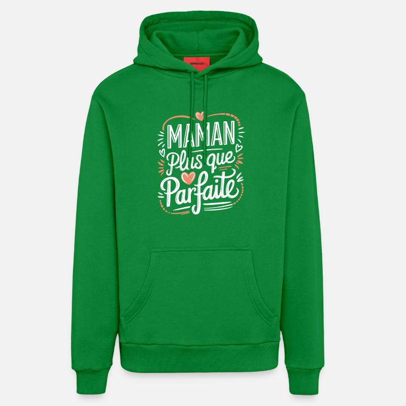 Maman plus que Parfaite - Sweat à capuche bio décontracté fabriqué en UE - City Green