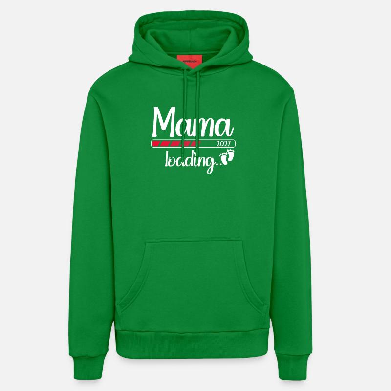 Mama 2027 Loading Werdende Mama 2027 - Organic Relaxed Hoodie Made in EU - City Green