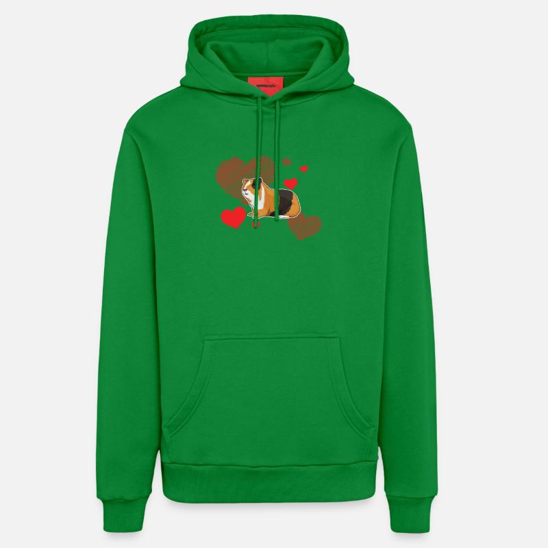 J’adore les cochons d’Inde - Sweat à capuche bio décontracté fabriqué en UE - City Green