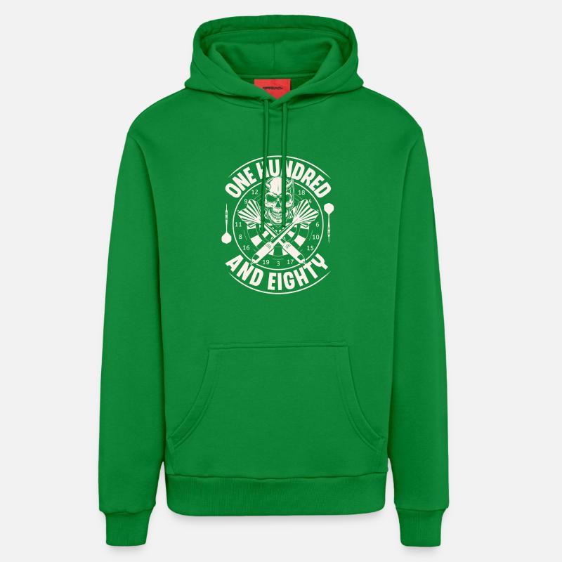 Dart Darten Fléchettes - Sweat à capuche bio décontracté fabriqué en UE - City Green