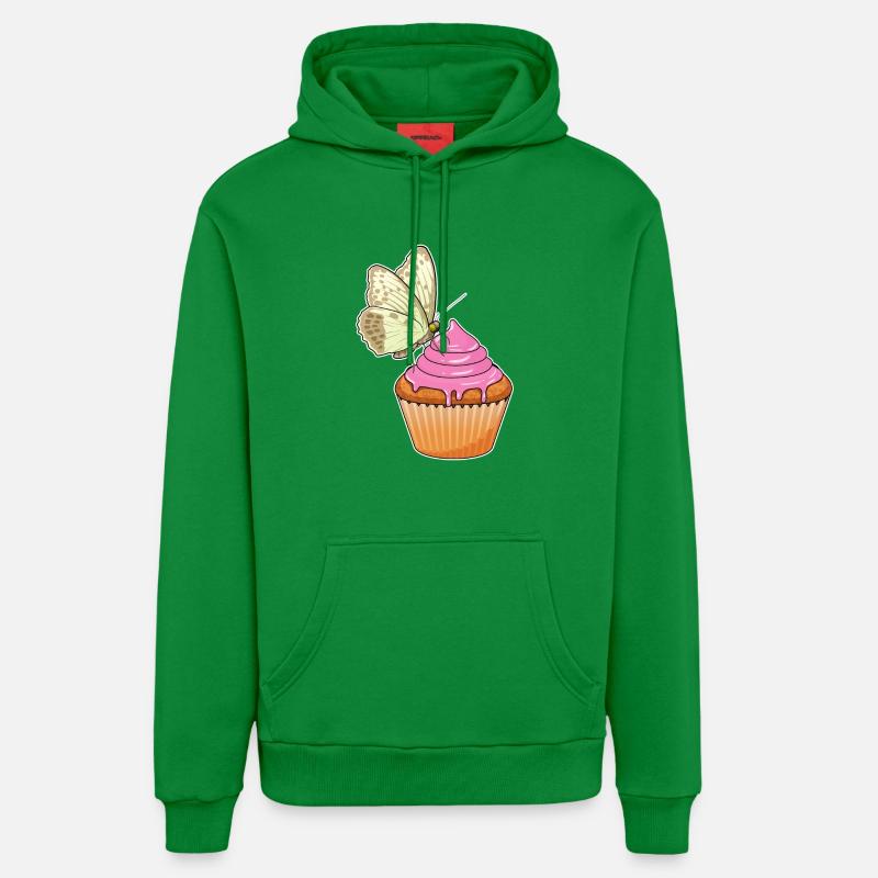Muffin papillon - Sweat à capuche bio décontracté fabriqué en UE - City Green