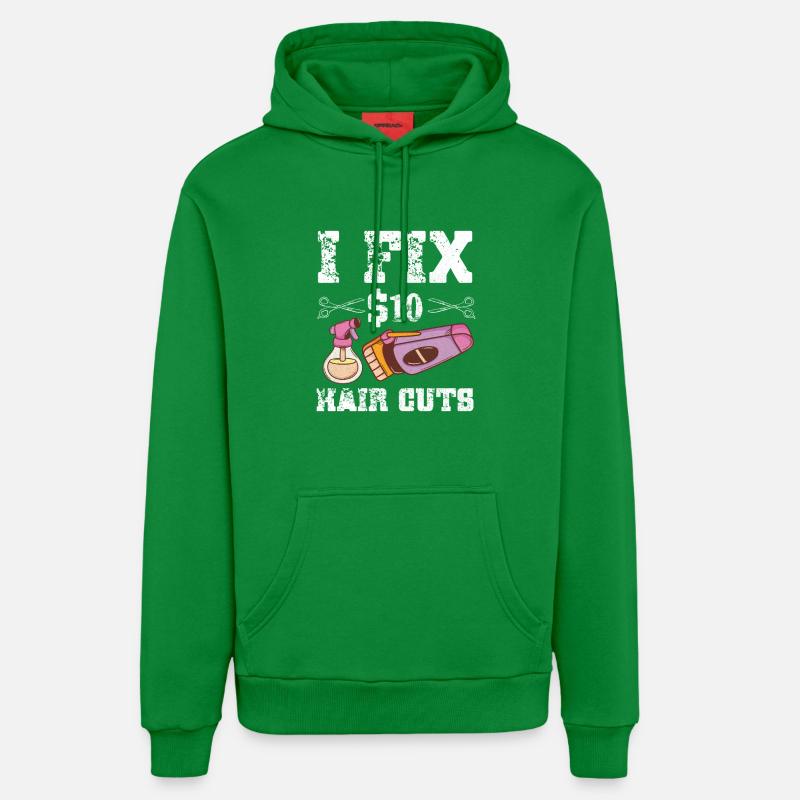 Barbier Coiffeur Coiffeur Coiffeur Barbier - Sweat à capuche bio décontracté fabriqué en UE - City Green