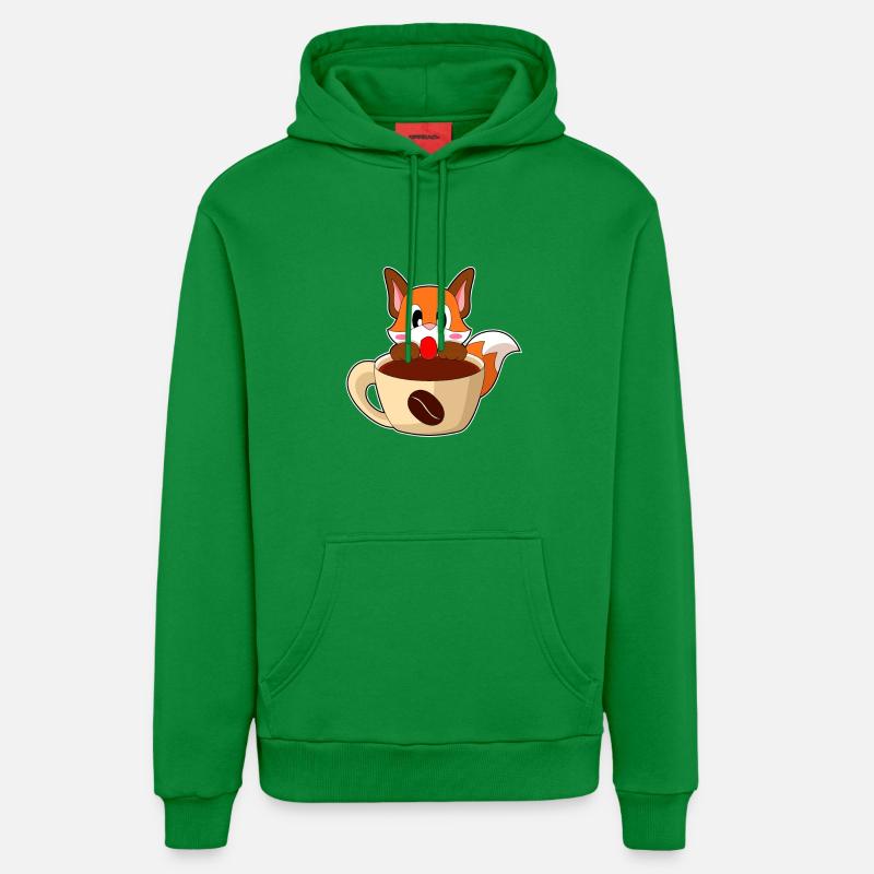 Tasse à café Fox - Sweat à capuche bio décontracté fabriqué en UE - City Green