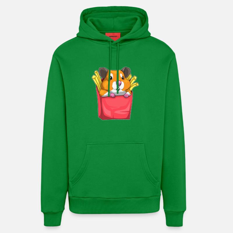 Frites de hamster - Sweat à capuche bio décontracté fabriqué en UE - City Green