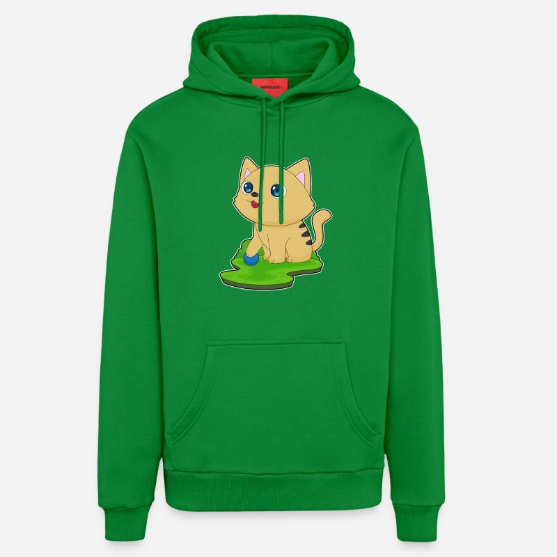 Jeu de chat - Sweat à capuche bio décontracté fabriqué en UE - City Green