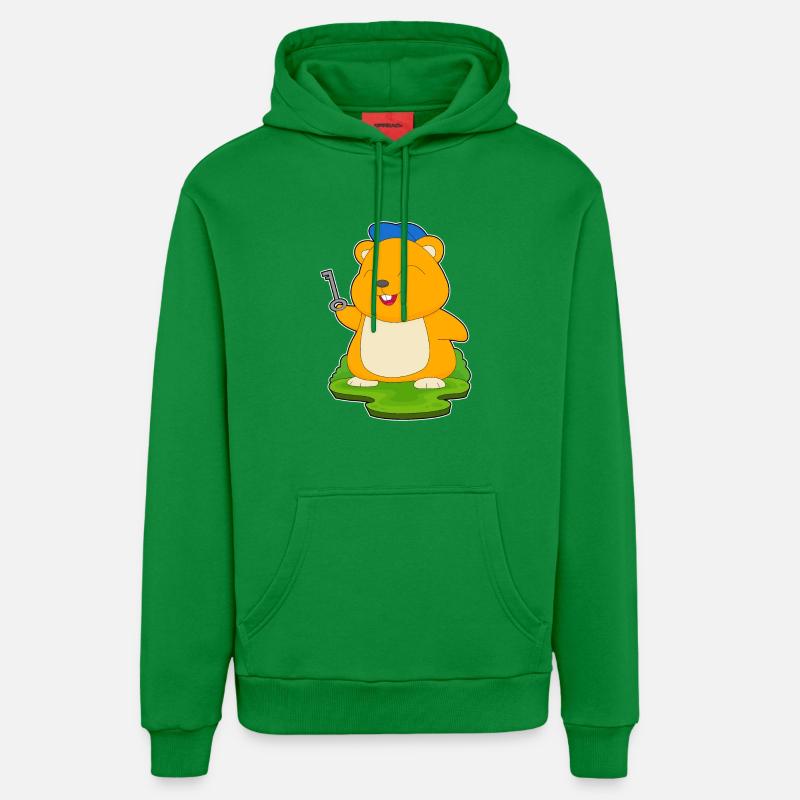 Clé du hamster - Sweat à capuche bio décontracté fabriqué en UE - City Green