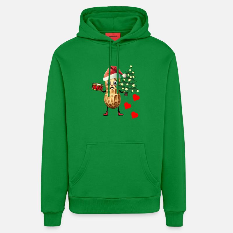 cacahuète sincère Noël voeux Noël - Sweat à capuche bio décontracté fabriqué en UE - City Green