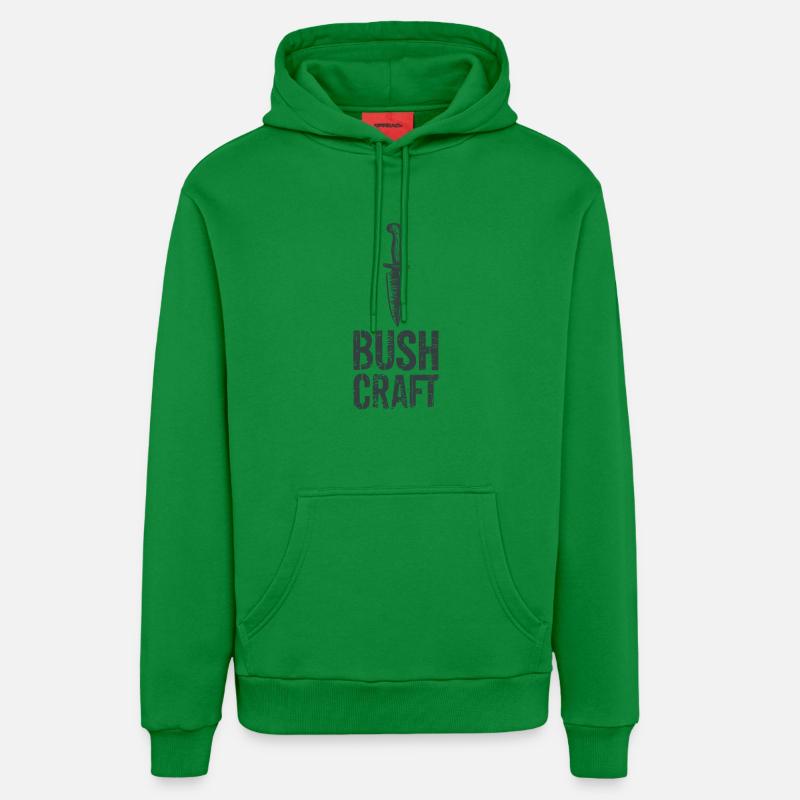 Bushcraft - Sweat à capuche bio décontracté fabriqué en UE - City Green