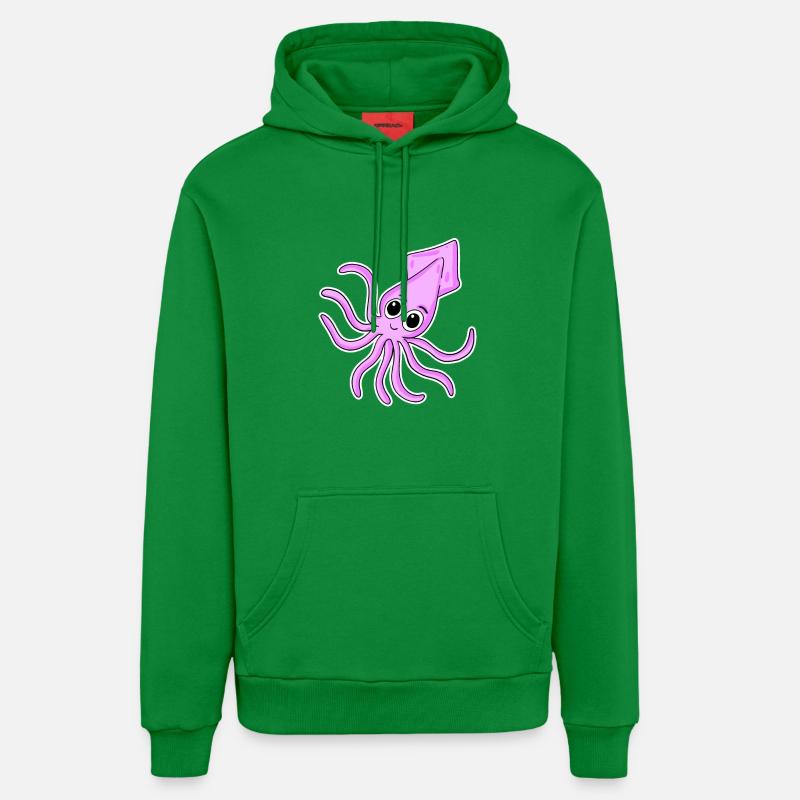 Poulpes - Sweat à capuche bio décontracté fabriqué en UE - City Green