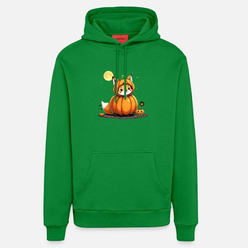 Pumpkin Fox Haunt youpi ! - Sweat à capuche bio décontracté fabriqué en UE - City Green