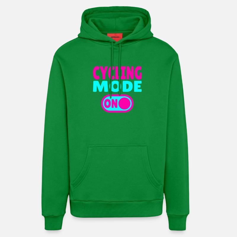 Mode cyclisme activé Cyclisme - Sweat à capuche bio décontracté fabriqué en UE - City Green
