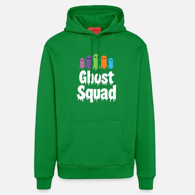 Ghost Squad - Citation fantôme d'Halloween - Sweat à capuche bio décontracté fabriqué en UE - City Green