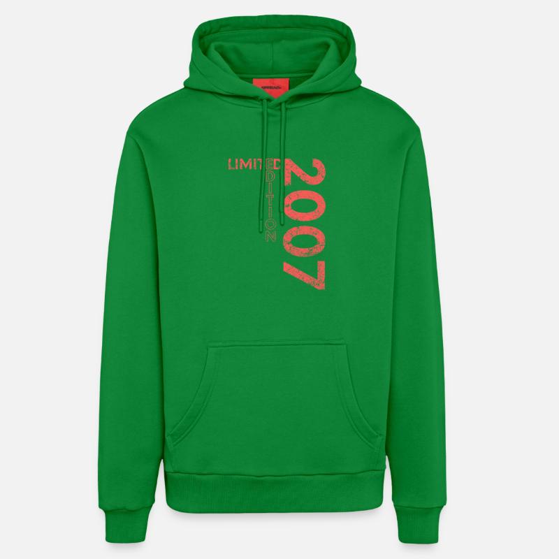 Édition Limitée 2007 18ème Cadeau d’Anniversaire - Sweat à capuche bio décontracté fabriqué en UE - City Green