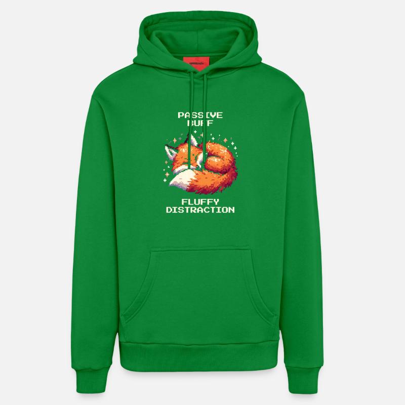 Passive Stärkung: flauschige Ablenkung | Fuchs - Sweat à capuche bio décontracté fabriqué en UE - City Green