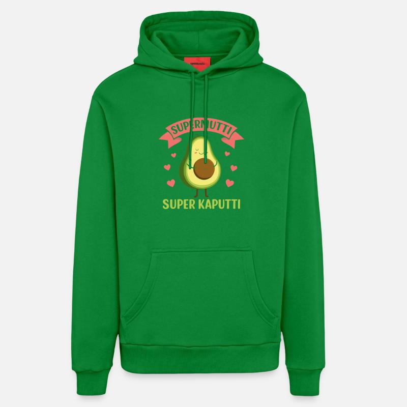 Grossesse SUPER MAMAN SUPER CASSÉ Drôle - Sweat à capuche bio décontracté fabriqué en UE - City Green
