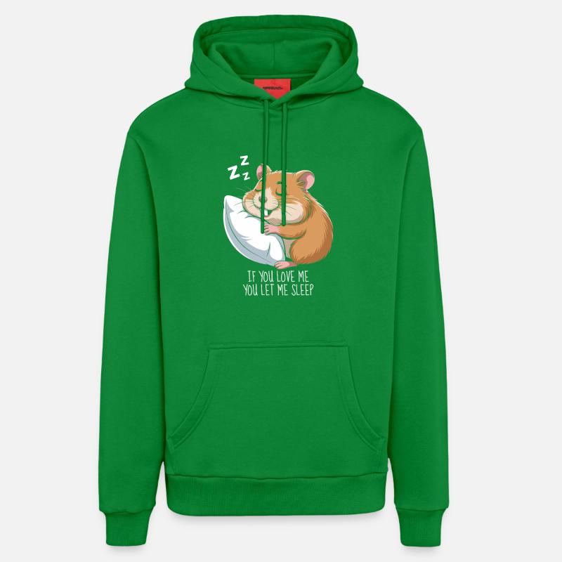 Hamster endormi - Sweat à capuche bio décontracté fabriqué en UE - City Green