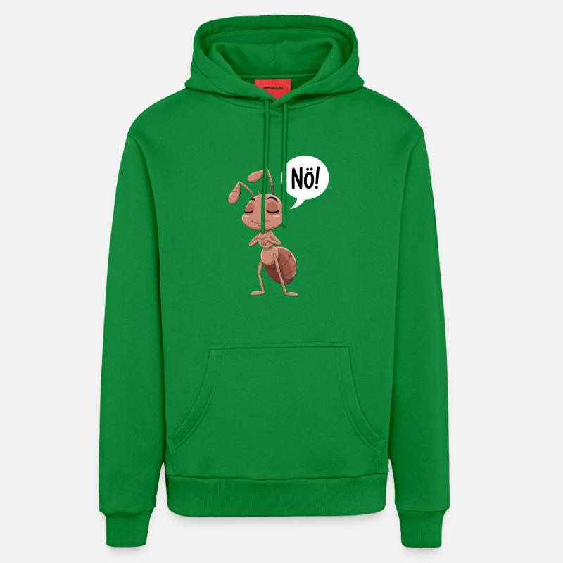 Non! Illustration de fourmi drôle - Sweat à capuche bio décontracté fabriqué en UE - City Green