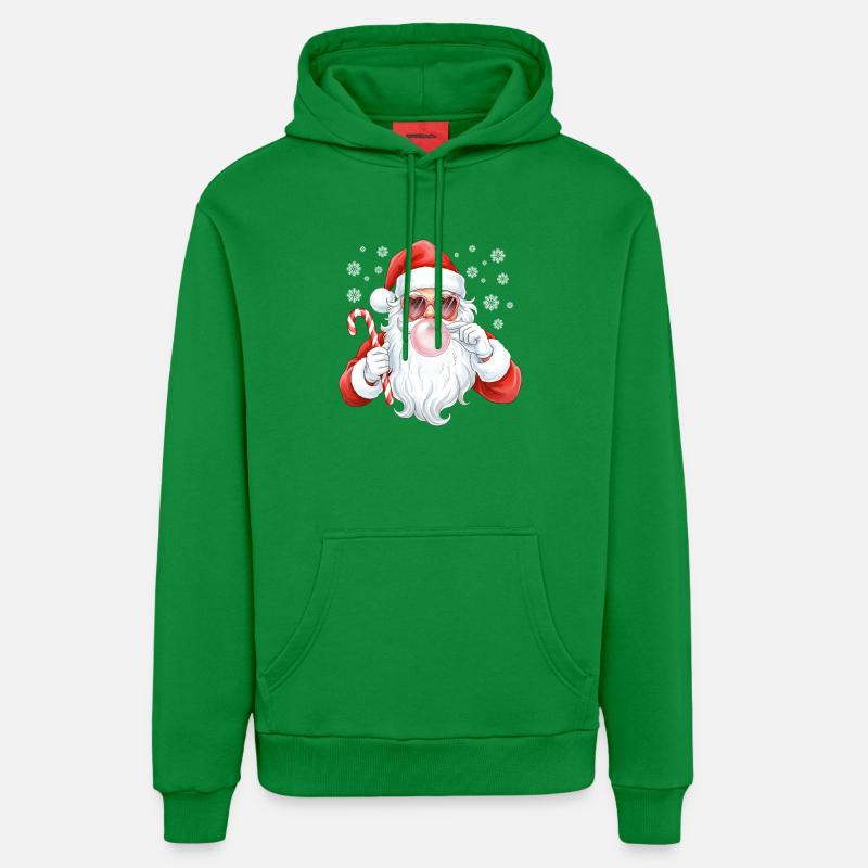Père Noël Bubble Gum Rose - Sweat à capuche bio décontracté fabriqué en UE - City Green