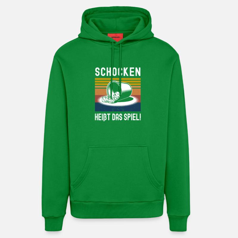 Schocken, c’est le nom du jeu ! Dés Puzzle Jule - Sweat à capuche bio décontracté fabriqué en UE - City Green