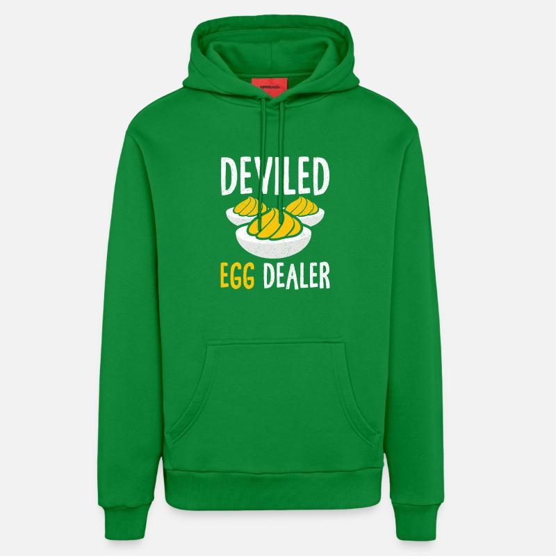 Stuffed Eggs Deviled Eggs Thanskgiving - Organic Relaxed Hoodie Made in EU - City Green