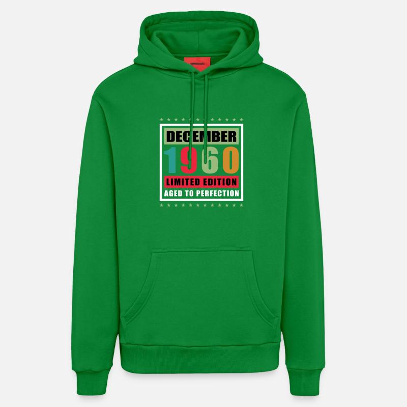 Décembre 1960 - 1960 Décembre - Sweat à capuche bio décontracté fabriqué en UE - City Green