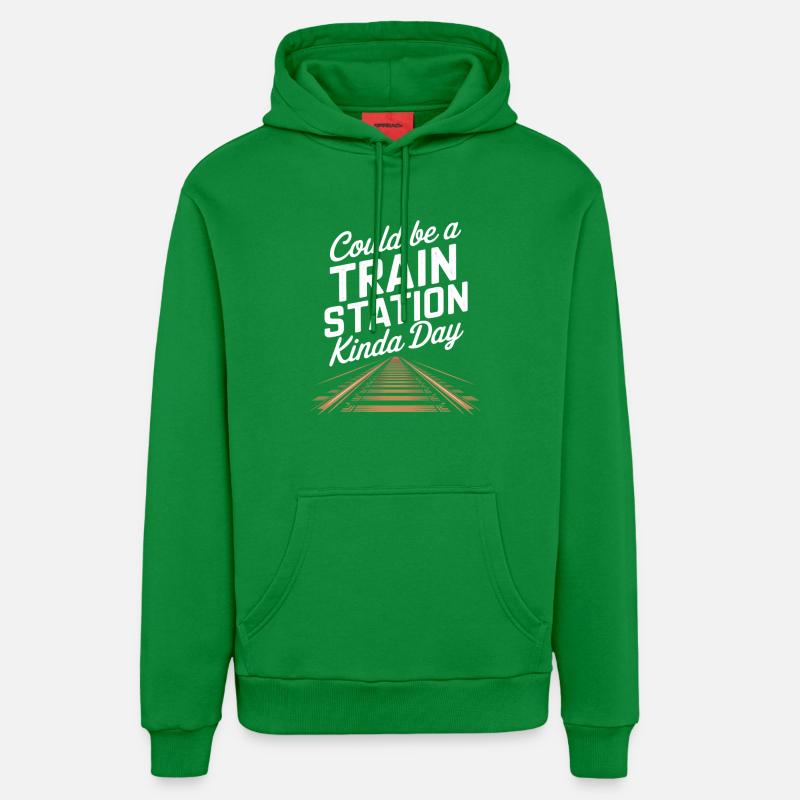 Ambiance Stationnard avec circuits - Sweat à capuche bio décontracté fabriqué en UE - City Green
