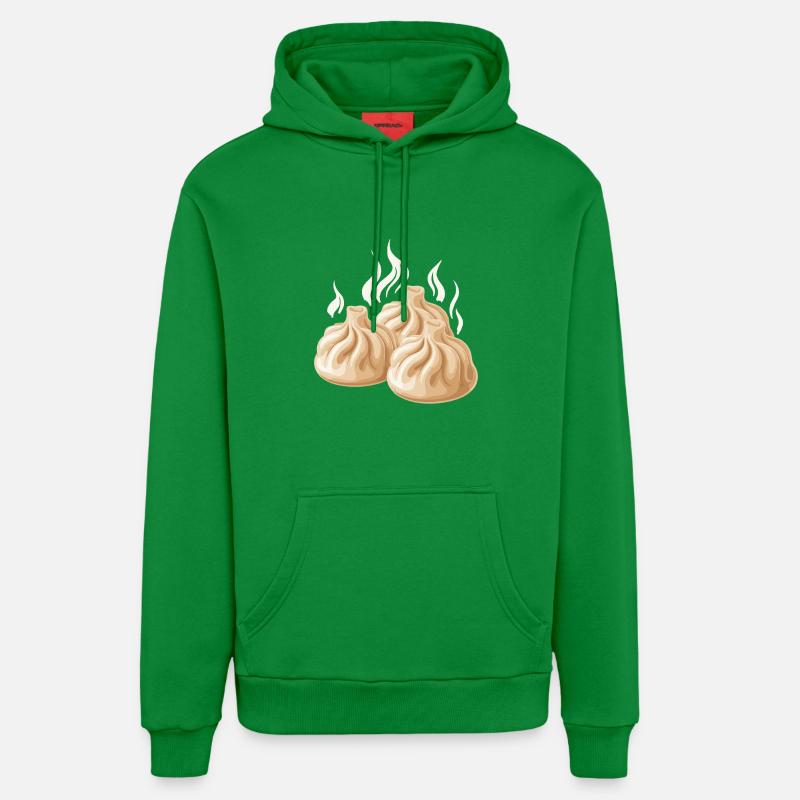 Conception de raviolis vapeur - Sweat à capuche bio décontracté fabriqué en UE - City Green