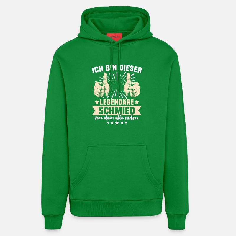 Proverbes de forgeron - Sweat à capuche bio décontracté fabriqué en UE - City Green