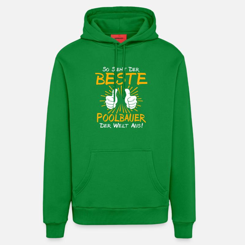 Idée cadeau pour constructeur de piscines - Sweat à capuche bio décontracté fabriqué en UE - City Green