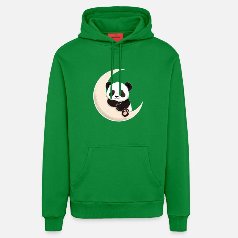 Câlins de Panda Moon - Sweat à capuche bio décontracté fabriqué en UE - City Green