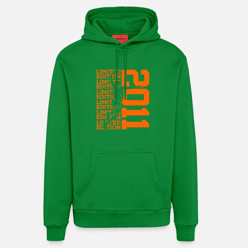 ÉDITION LIMITÉE 2011 BASKETBALL 15E ANNIVERSAIRE - Sweat à capuche bio décontracté fabriqué en UE - City Green